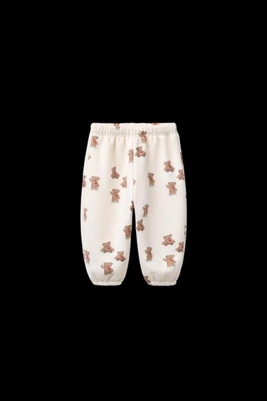 HEART BEARS JOGGERS - Light ecru by Zara - Image 0
