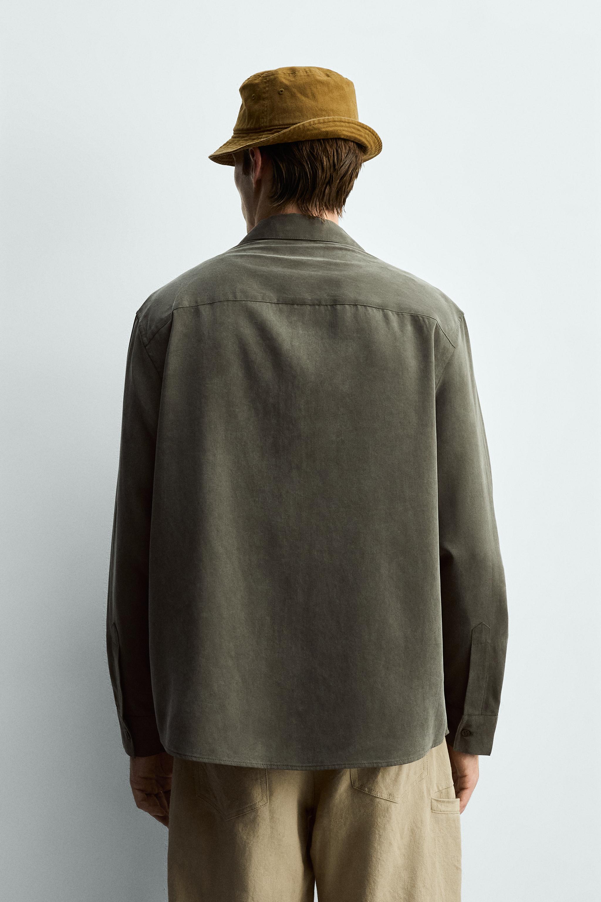 RELAXED FIT FLUID SHIRT WITH POCKETS