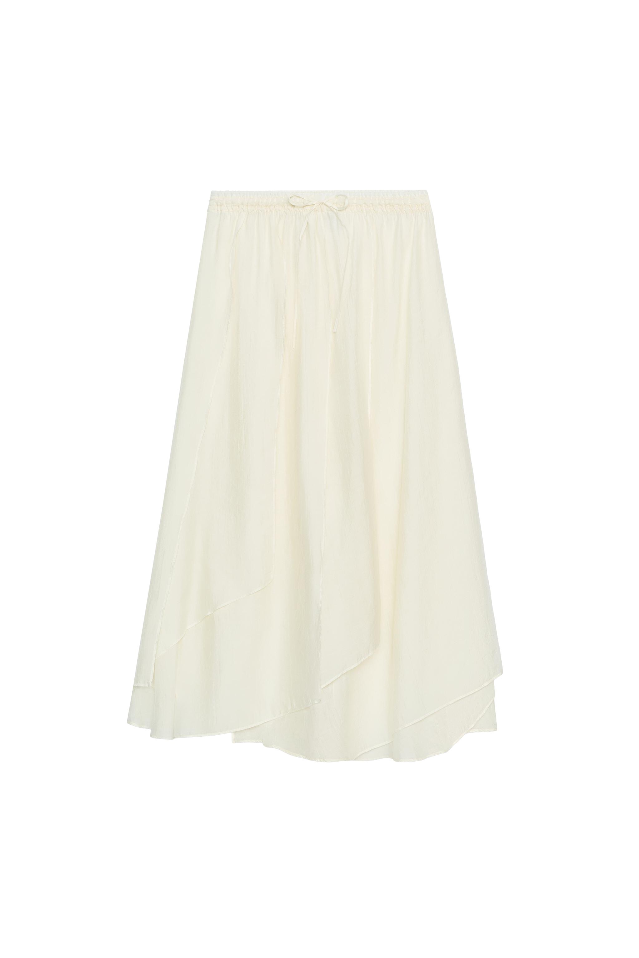 SAIA MIDI FLUIDA ZW COLLECTION - Cru | ZARA Brasil