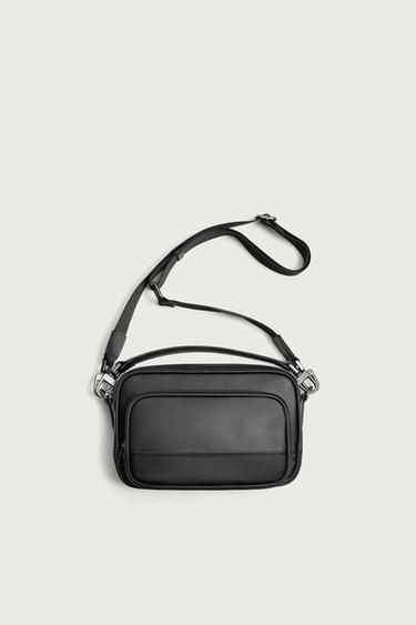 TEXTURED CROSSBODY BAG - Black by Zara