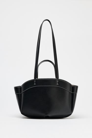 Zara TOTE BAG - Black - Image 0