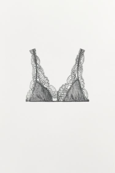 BRALETTE POINTELLE AMB PUNTA - Gris vigoureux de Zara