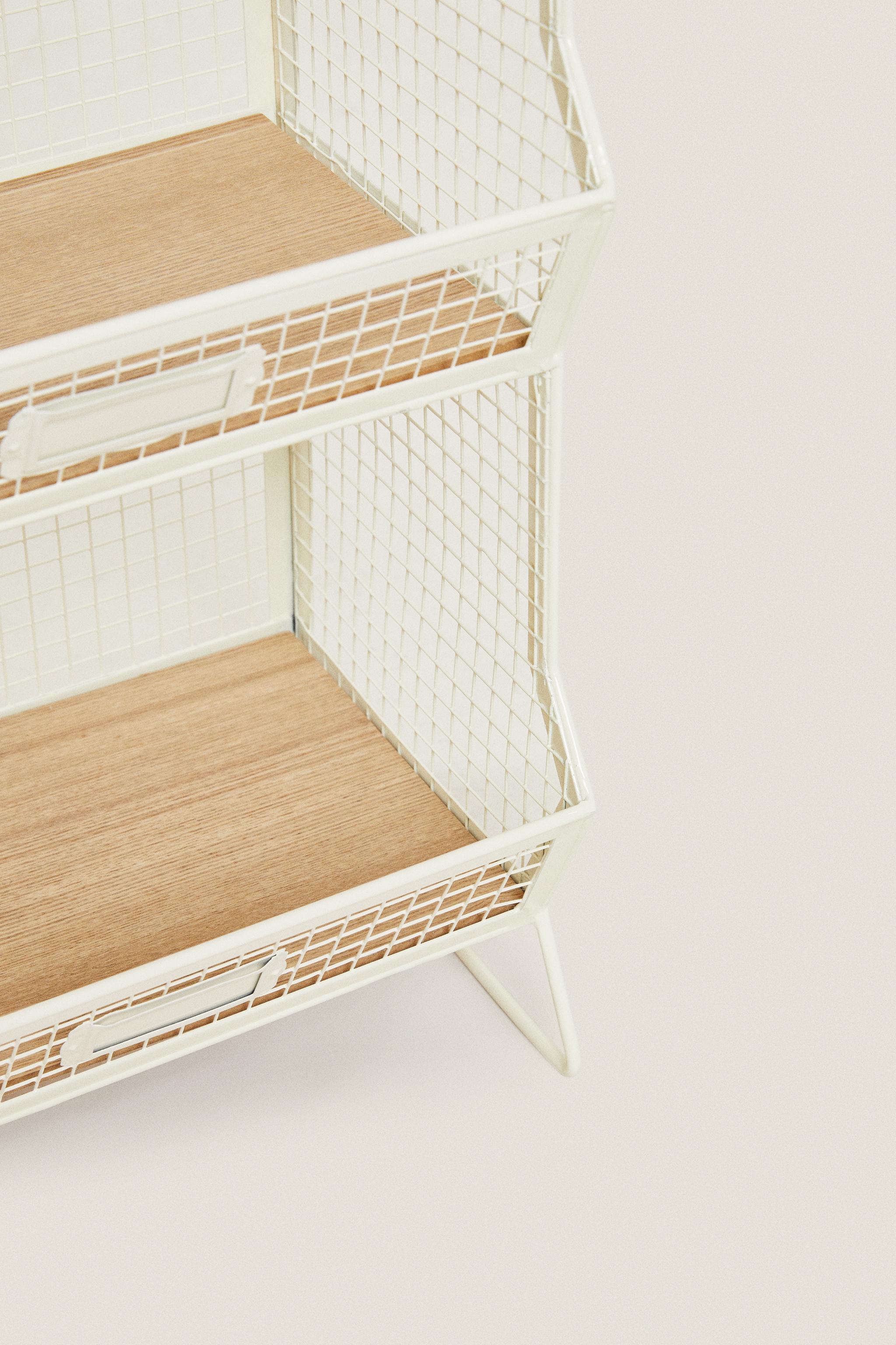 STORAGE UNIT WITH SHELVES - Light beige | ZARA United States