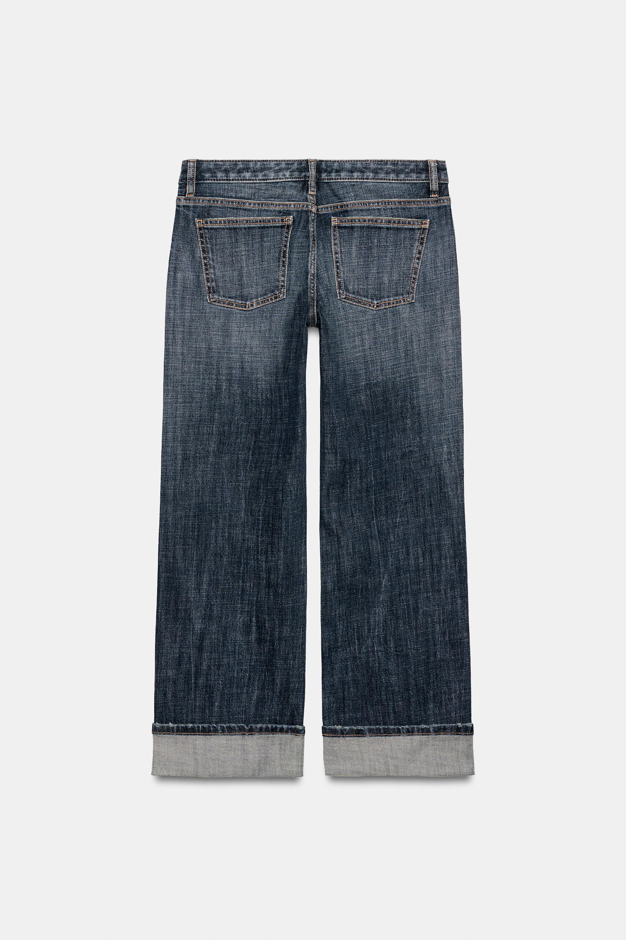 TRF FOLDED LOW-RISE JEANS