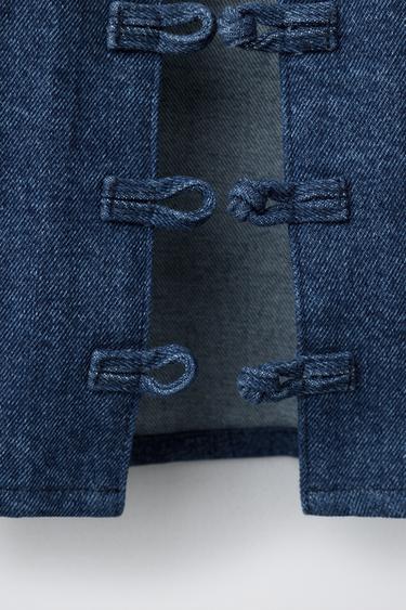 VESTE EFFET CHINÉ - Bleu de Zara - Image 3