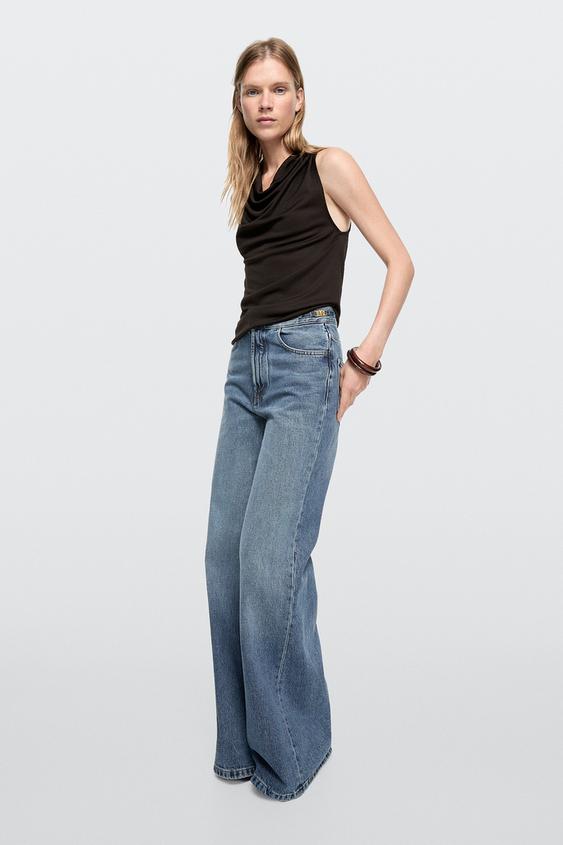 Mid-rise bell bottom jeans from Zara - $160