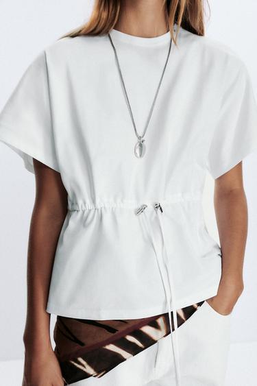 HEAVY COTTON T-SHIRT - White by Zara