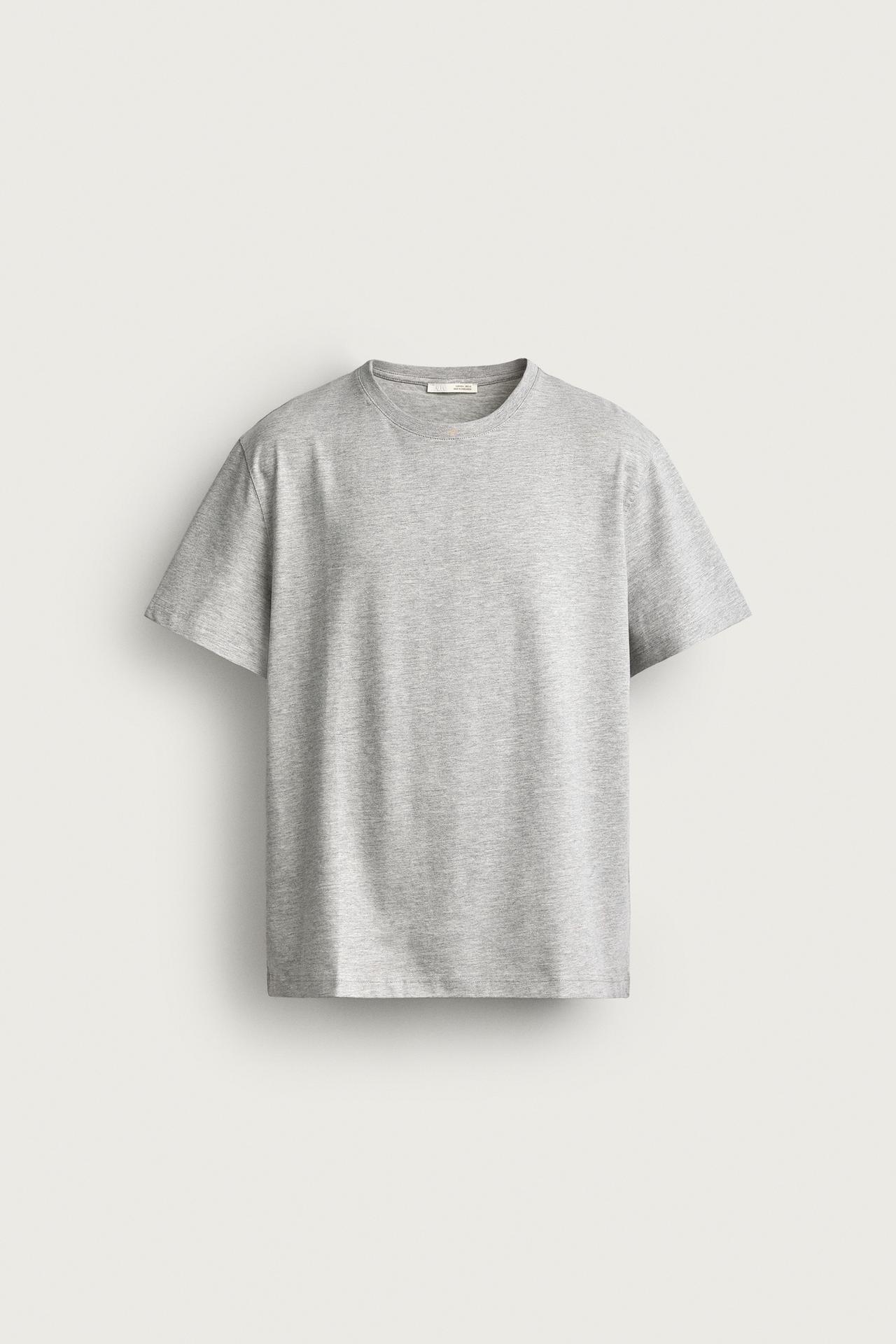 BASIC MEDIUM WEIGHT T-SHIRT /02 — Gray marl