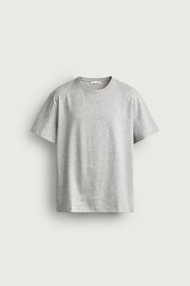BASIC MEDIUM WEIGHT T-SHIRT /02 — Gray marl 1