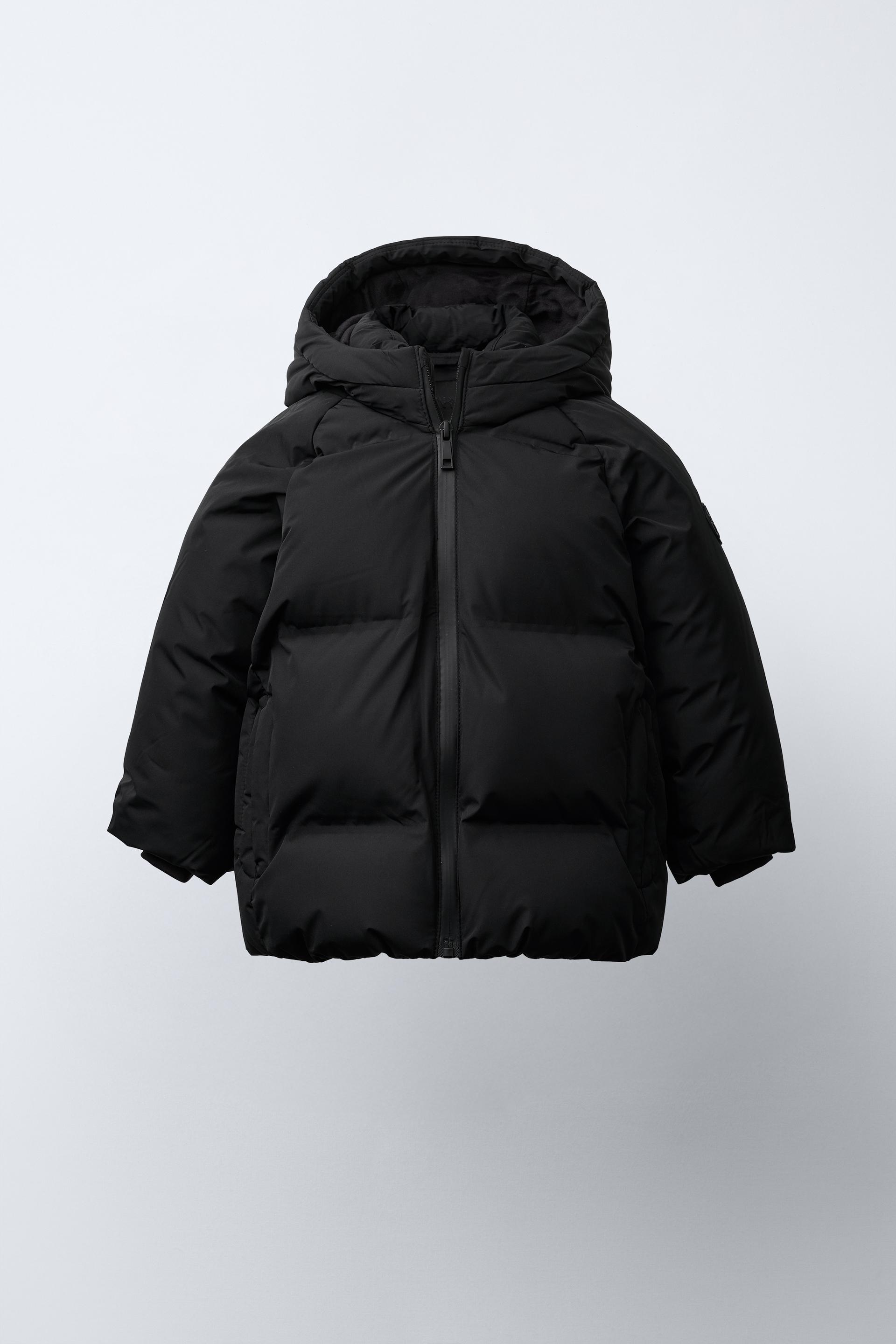 Water-Repellent Hooded Puffer Coat