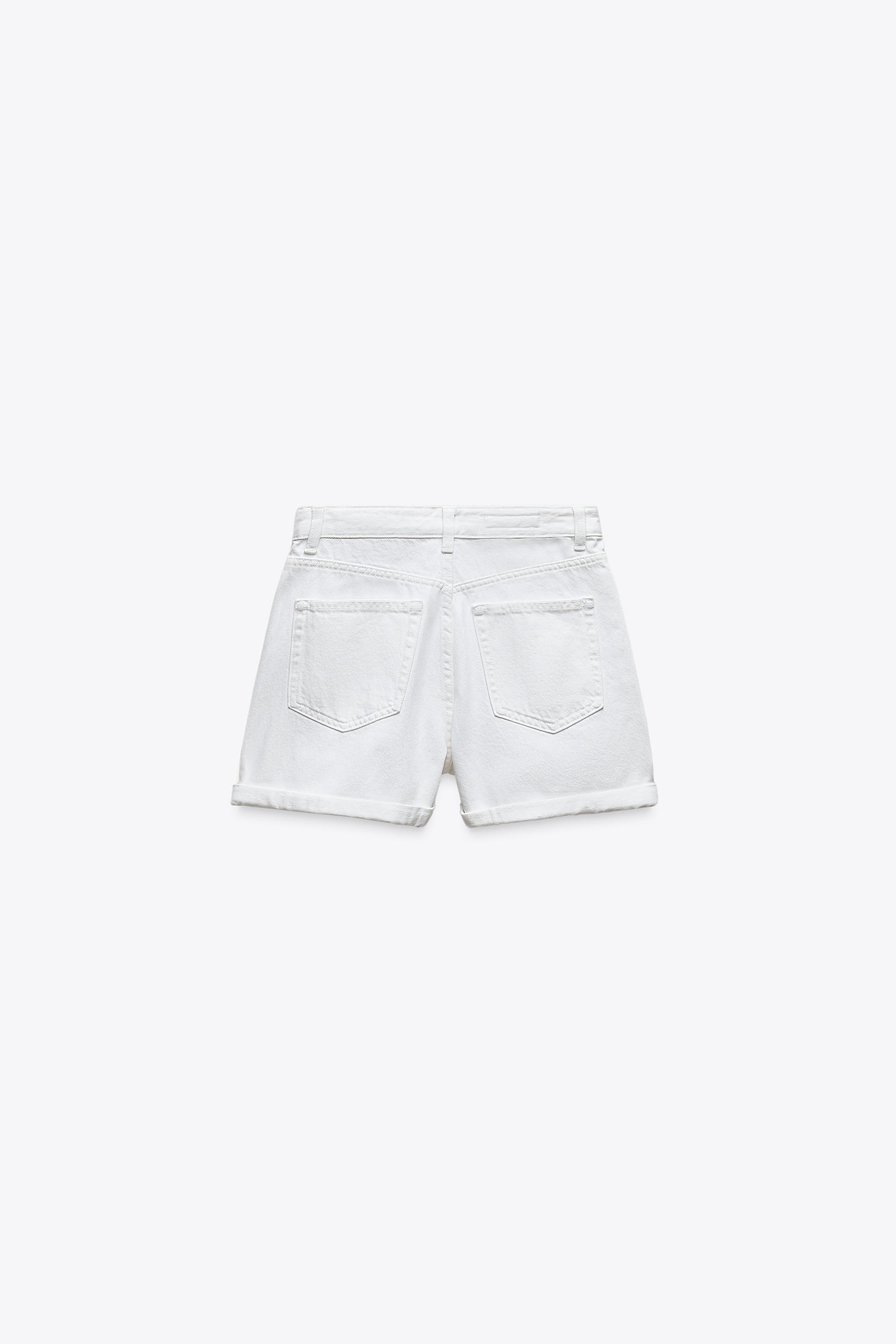TRF HIGH-RISE MOM FIT デニム バミューダパンツ - ブラック