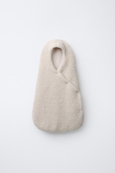 FAUX SHEARLING BABY CARRIER WRAP - Beige by Zara - Image 0