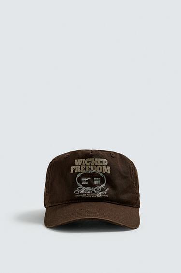 WASHED PRINT CAP - Brown by Zara - Image 4
