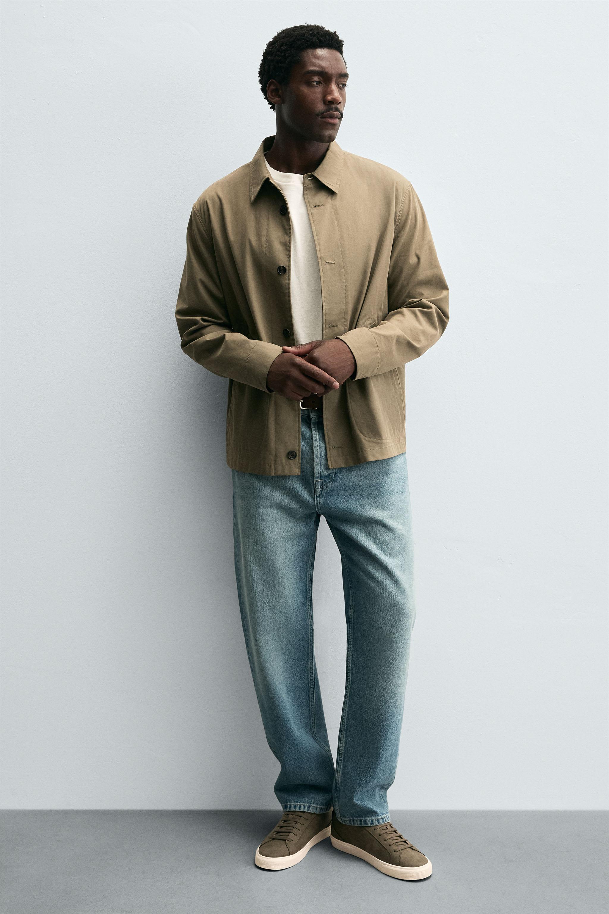 VERSION OF YOU Khaki ブラタンクトップ　L OVERSIZED SHIRT WITH POCKETS SAMUEL DE SABOIA - mid khaki | ZARA