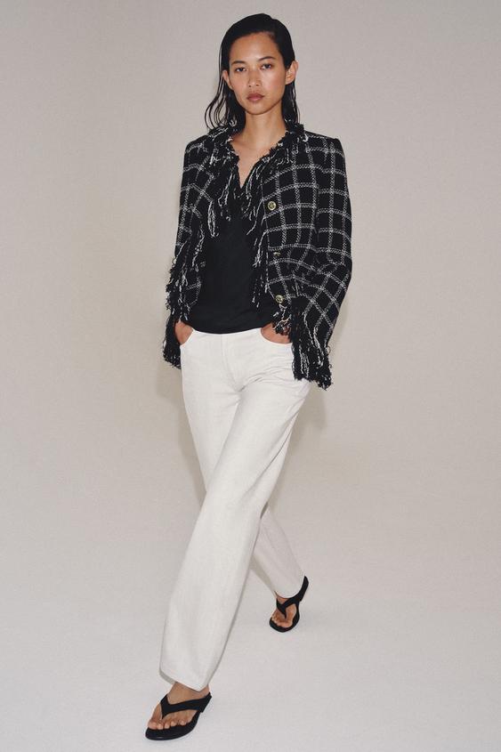 ZW COLLECTION MID-RISE STRAIGHT LEG JEANS from Zara - $79.90