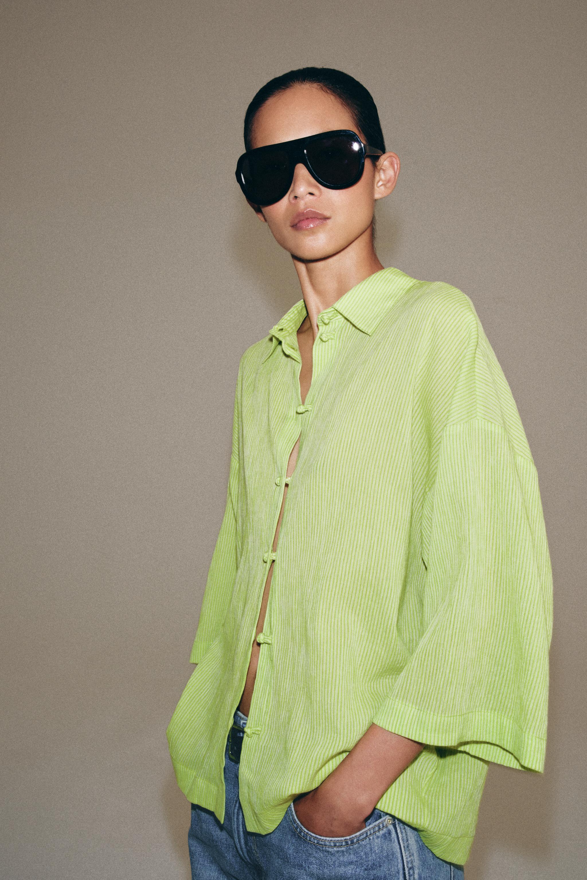 SHORT SLEEVE SHIRT ZW COLLECTION — Green