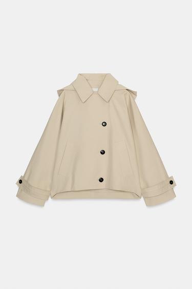 TRENCH COURT WATER REPELLENT ZW COLLECTION - Écru / Beige de Zara - Image 10