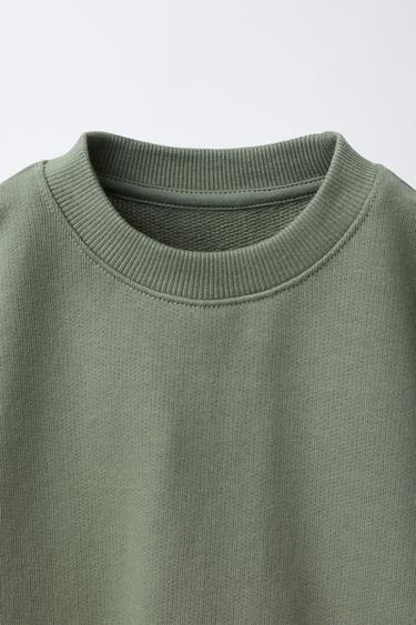 LABEL JOGGER SWEATSHIRT AND TROUSERS SET - Green by Zara - Image 2