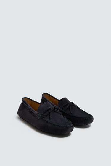 MOCASÍN PIEL LIMITED EDITION - Azul de Zara