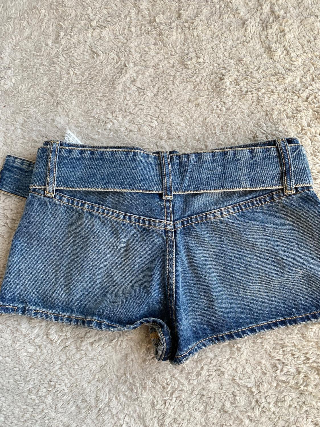 TRF DENIM SHORTS WITH BELT - Image 5