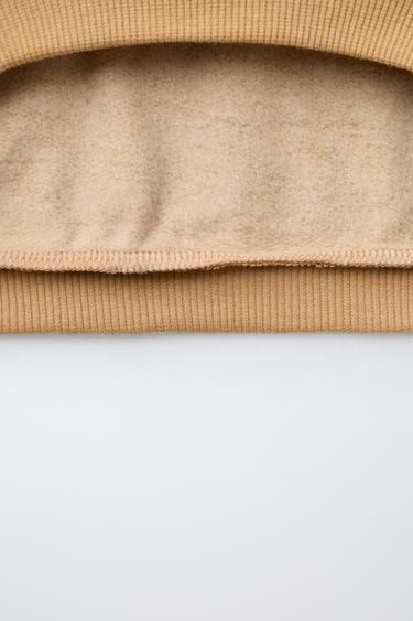 SWEAT À PIÈCES APPLIQUÉES - Marron clair de Zara - Image 3