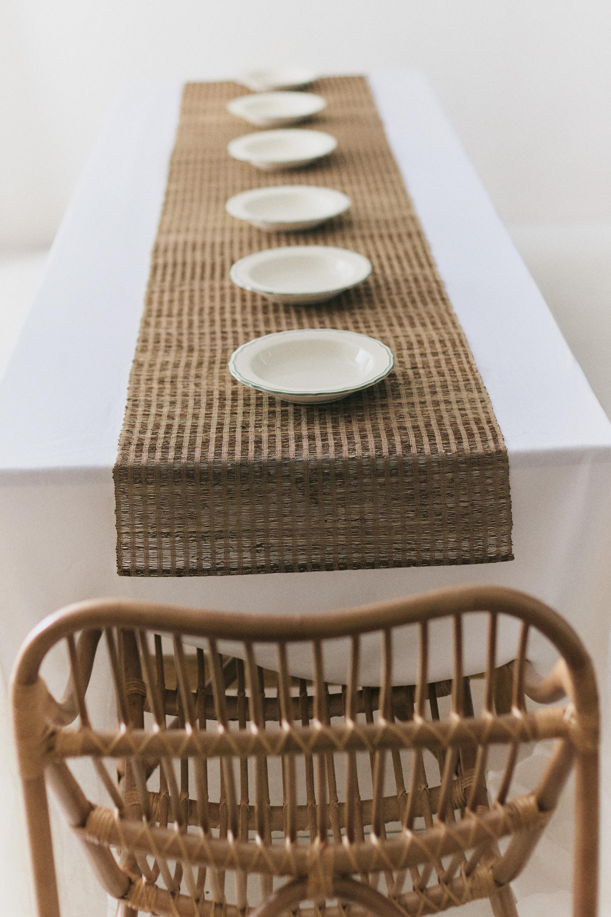 RAMIE TABLE RUNNER — Brown