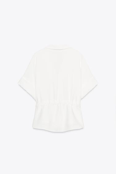 SAFARI SHIRT - Oyster-white by Zara - Image 7