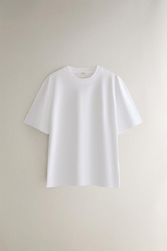 SHORT SLEEVE T-SHIRT - White by Zara - Image 0