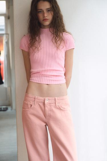 TEXTURED KNIT TOP - Pink by Zara