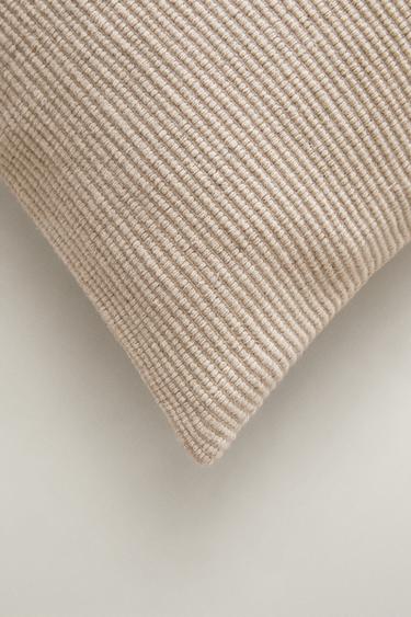 LINE THROW PILLOW COVER — Brown 2