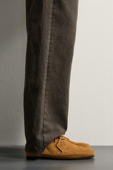 LEATHER BOOTS - Brown by Zara - Image 0