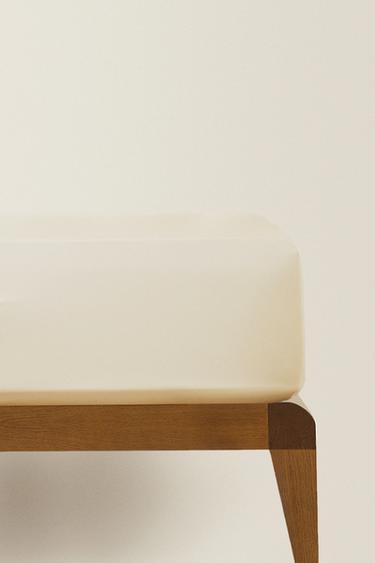 SATEEN FITTED SHEET | 40 CM HIGH (500 THREAD COUNT) - Ecru by Zara