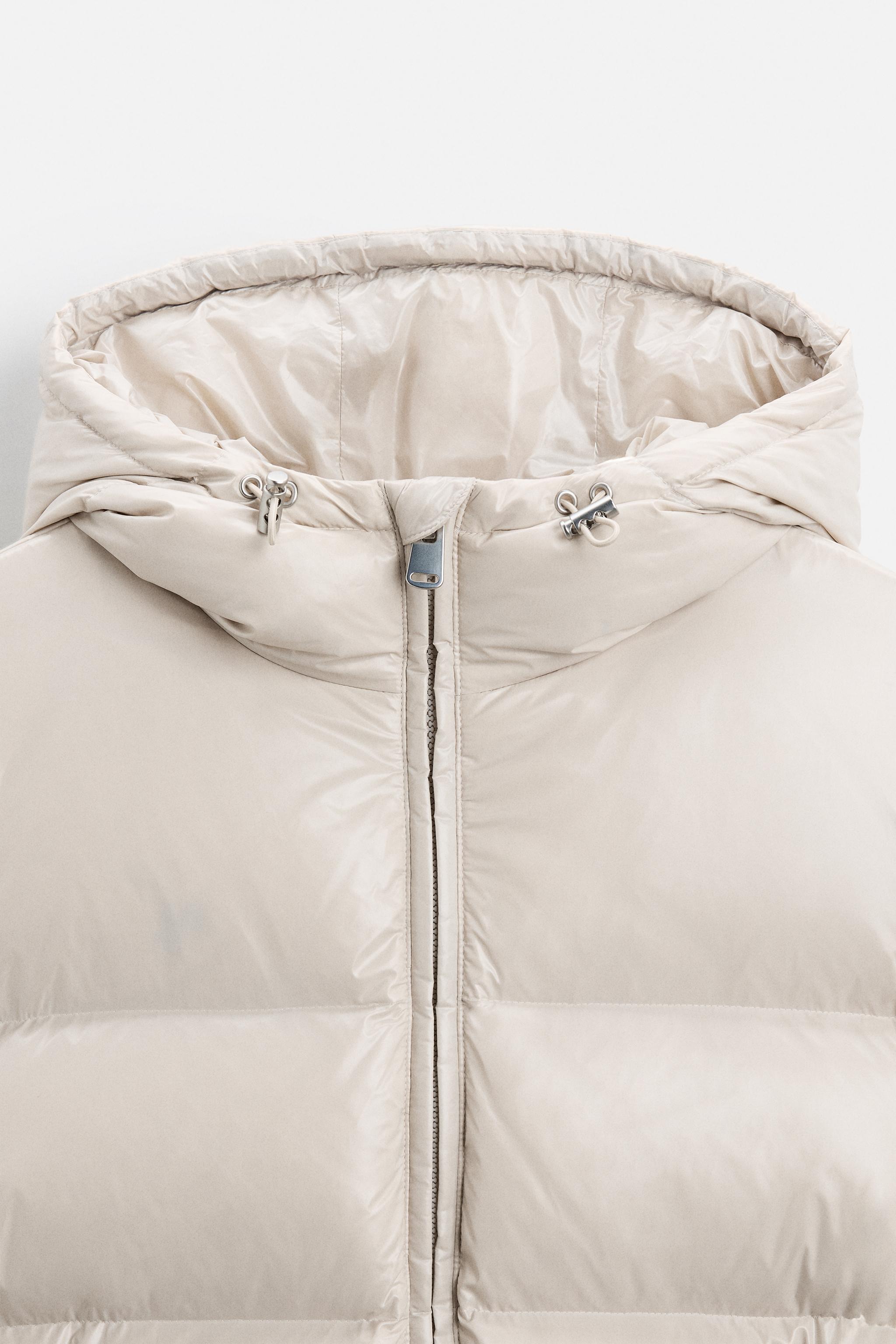 ZARA】フェザー100% ダウン パフジャケット 3411/411 (ZARA