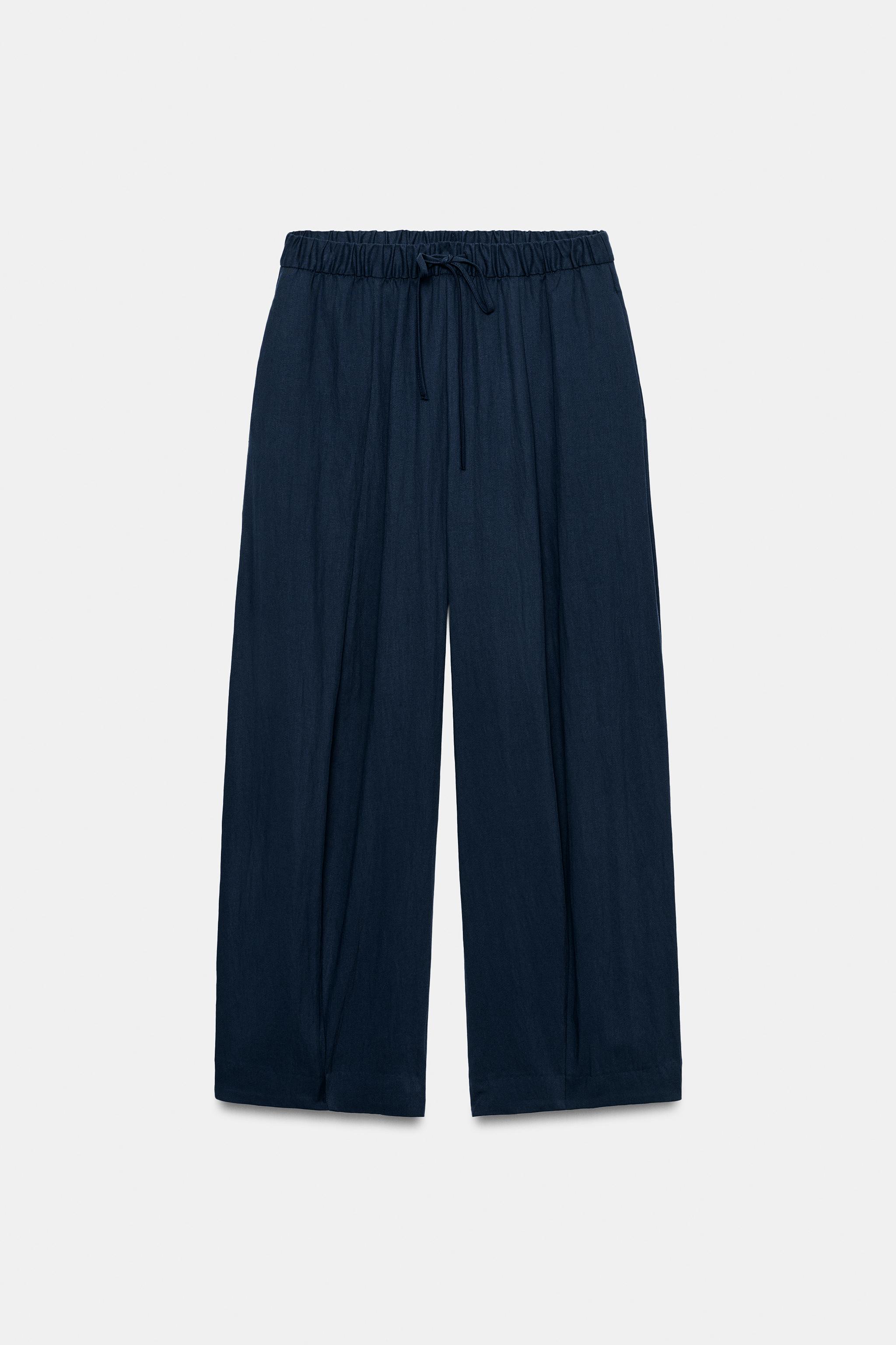 Zara ZW COLLECTION BARREL PANTOLON görsel 5