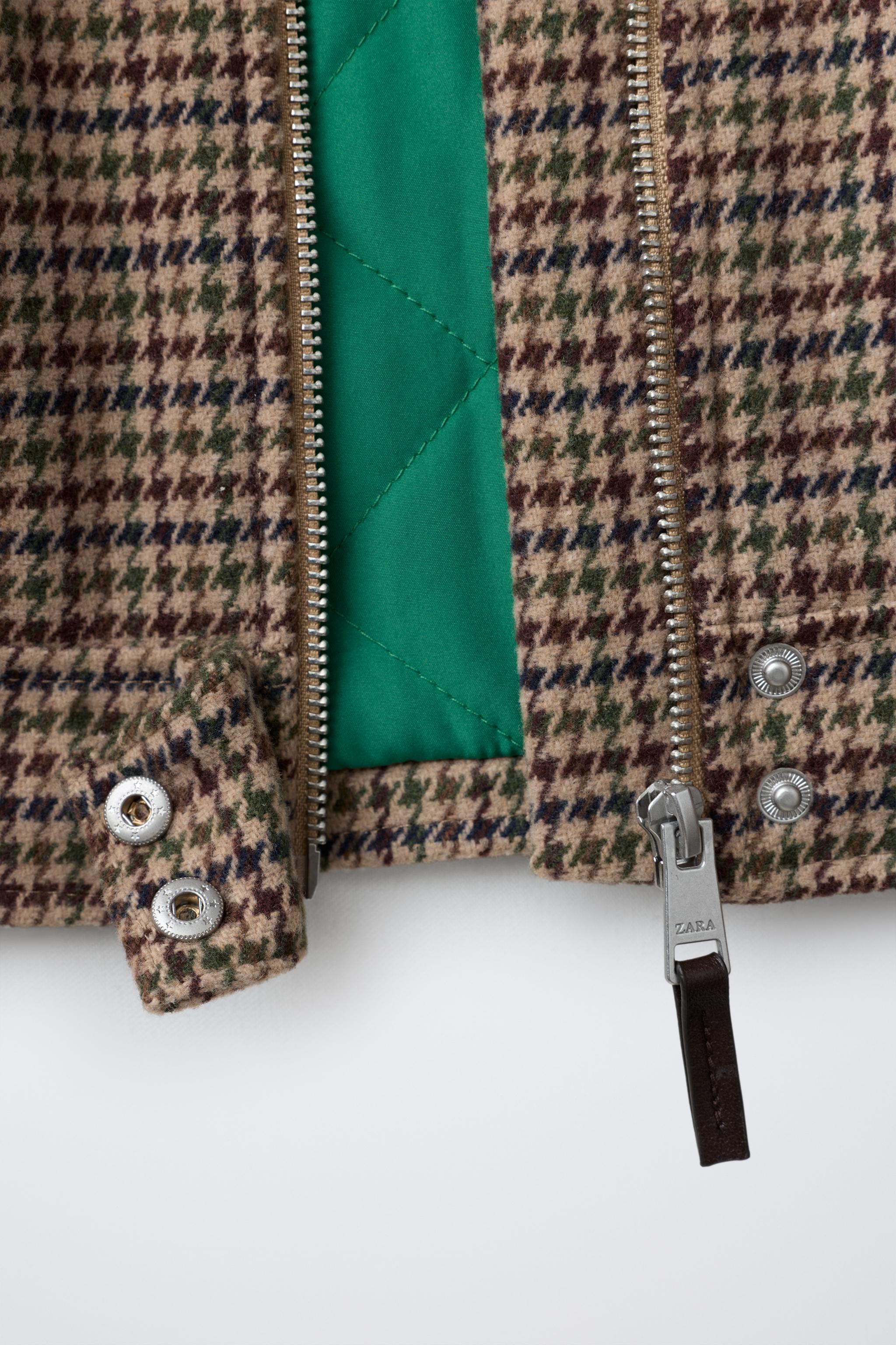 BLOUSON IMPRIMÉ PIED-DE-POULE