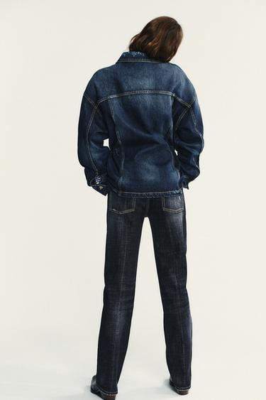 TRF DENIM JACKET - Blue by Zara - Image 5