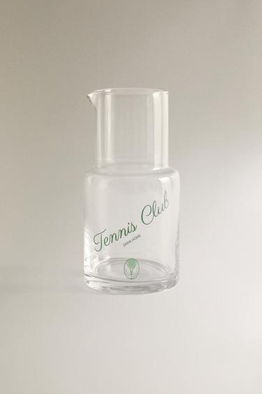 GLASS TENNIS JUG - Green by Zara