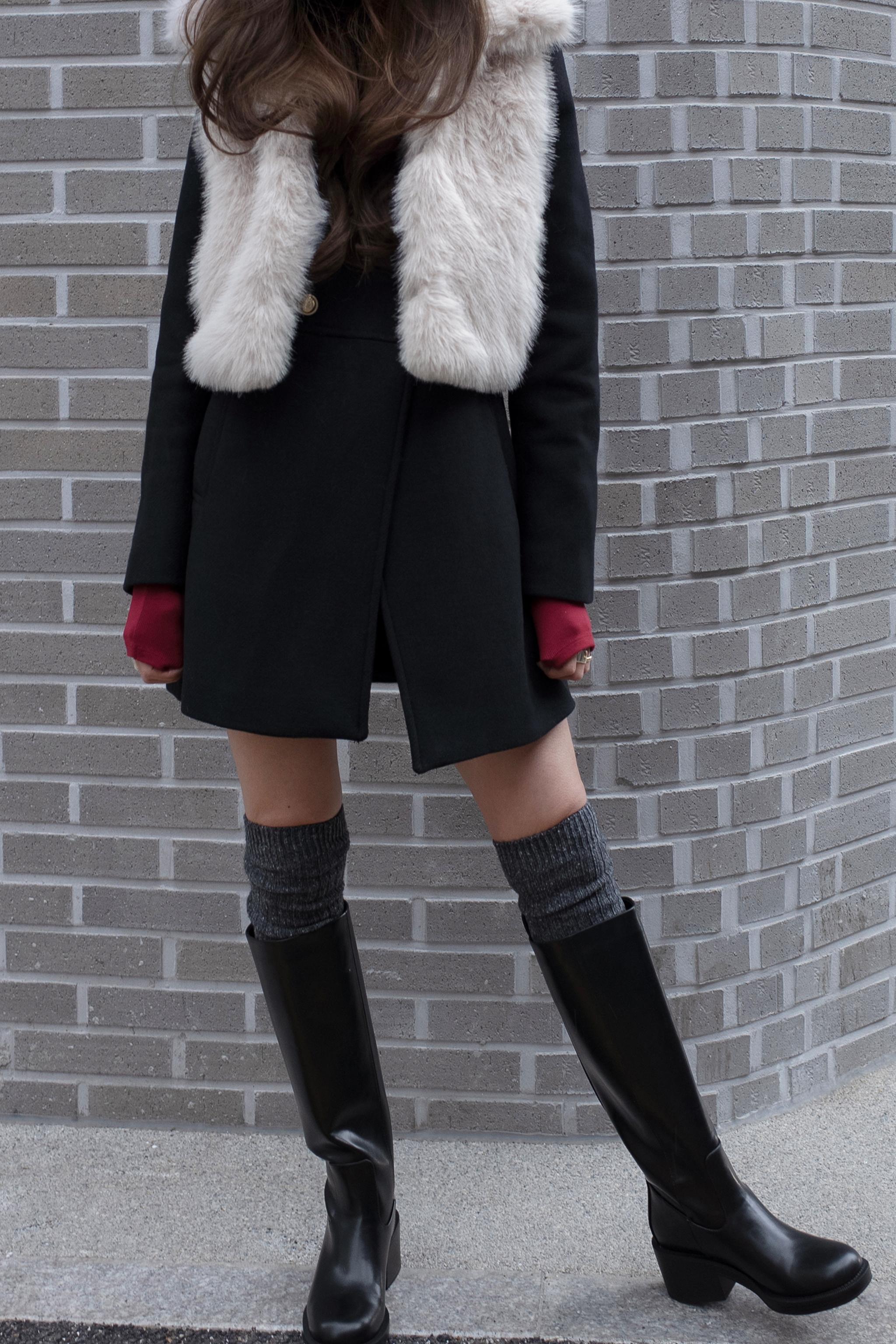 【新品・未使用】ZARA ワイドヒール ロングブーツ、黒、26cm 2025年最新】ZARA レディース ブーツの人気アイテム - メルカリ