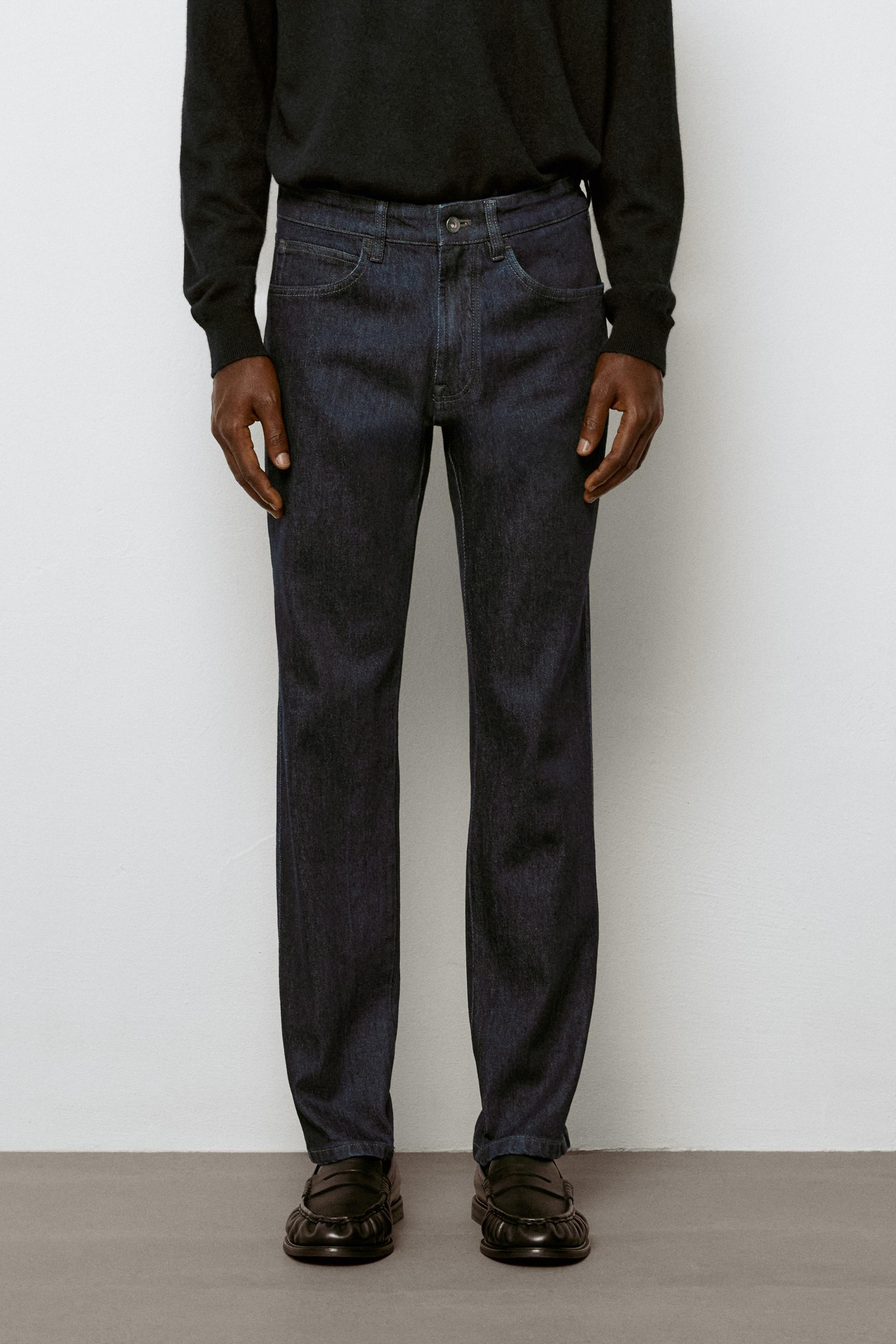 Tapered fit jeans — Navy blue