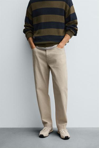 STRAIGHT-FIT-HOSE - Cremefarben von Zara