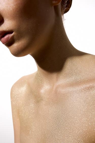 ZARA ALL THAT GLIMMERS BODY GLITTER SPRAY - GOLDEN FOG van Zara