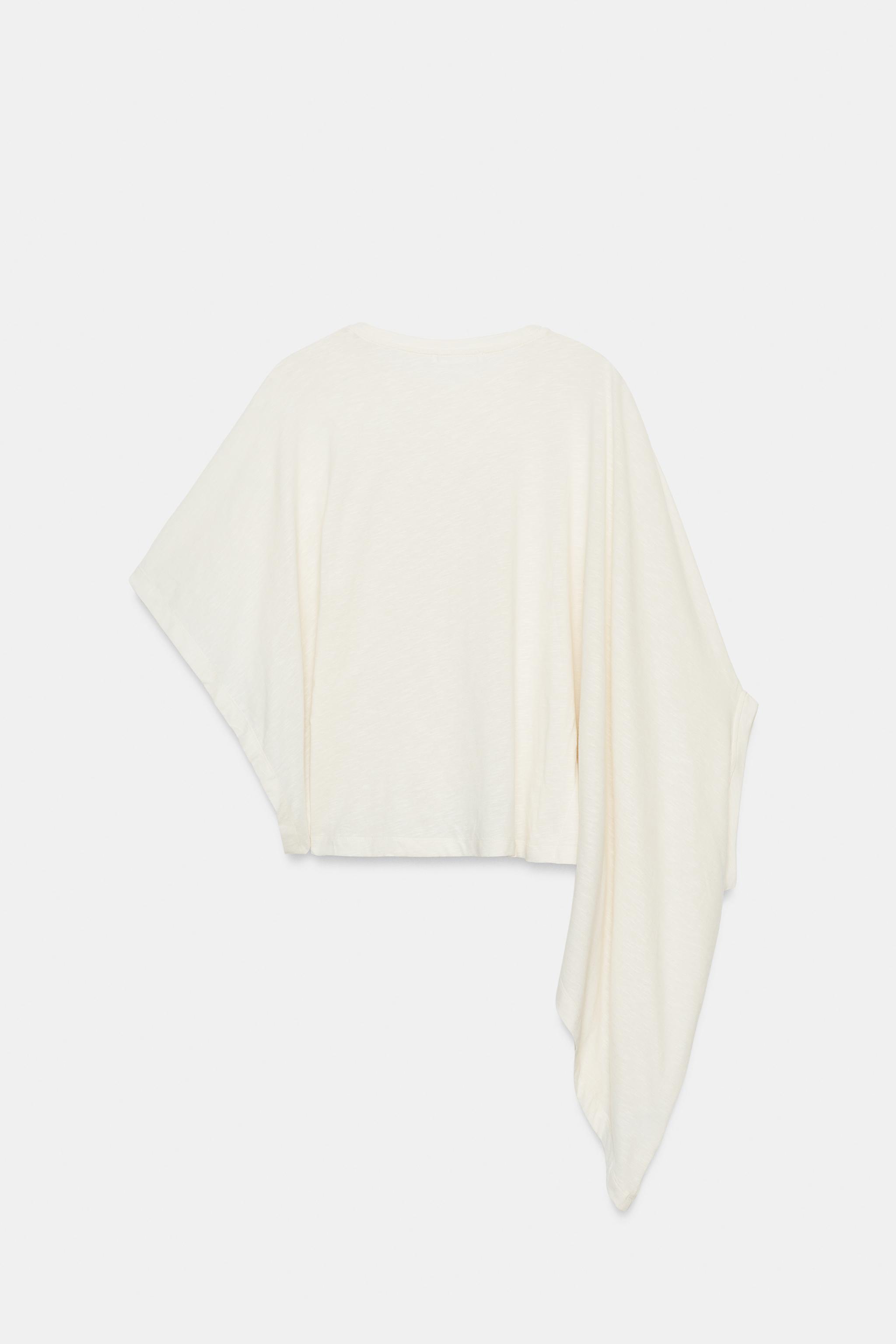 T-SHIRT CAPE ASYMÉTRIQUE