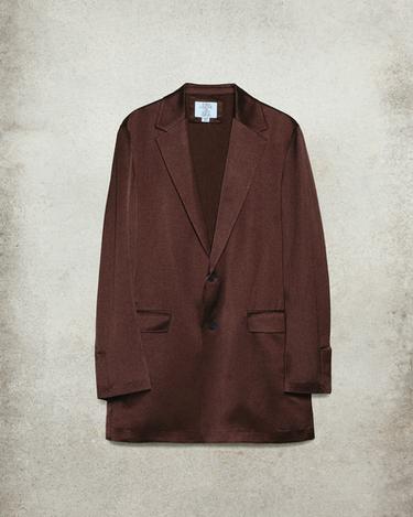 FLUID BLAZER LUDOVIC DE SAINT SERNIN x ZARA - Brown by Zara