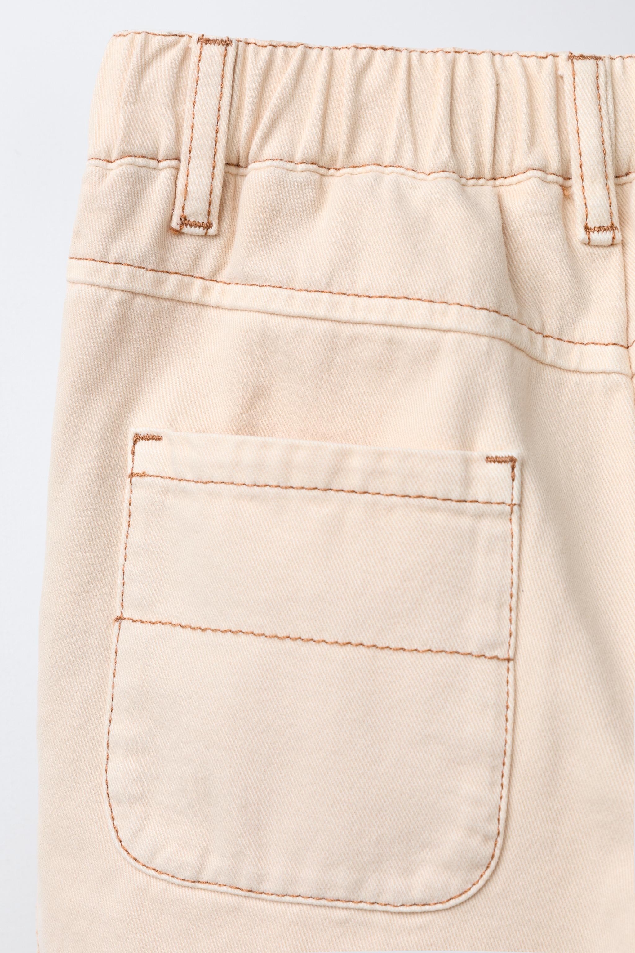 SOFT TOUCH BAGGY PANTS WITH TOPSTITCHING