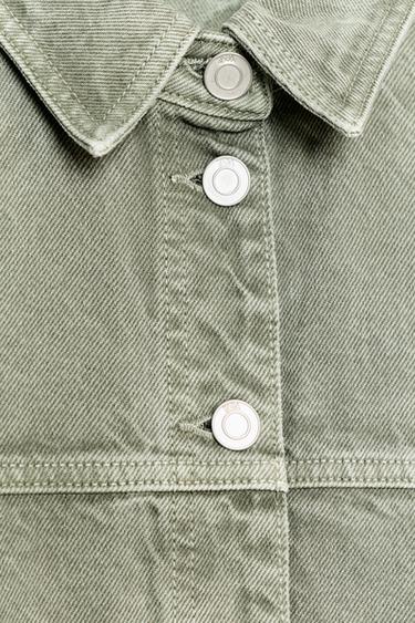 Z1975 DENIM JACKET - Khaki by Zara - Image 7