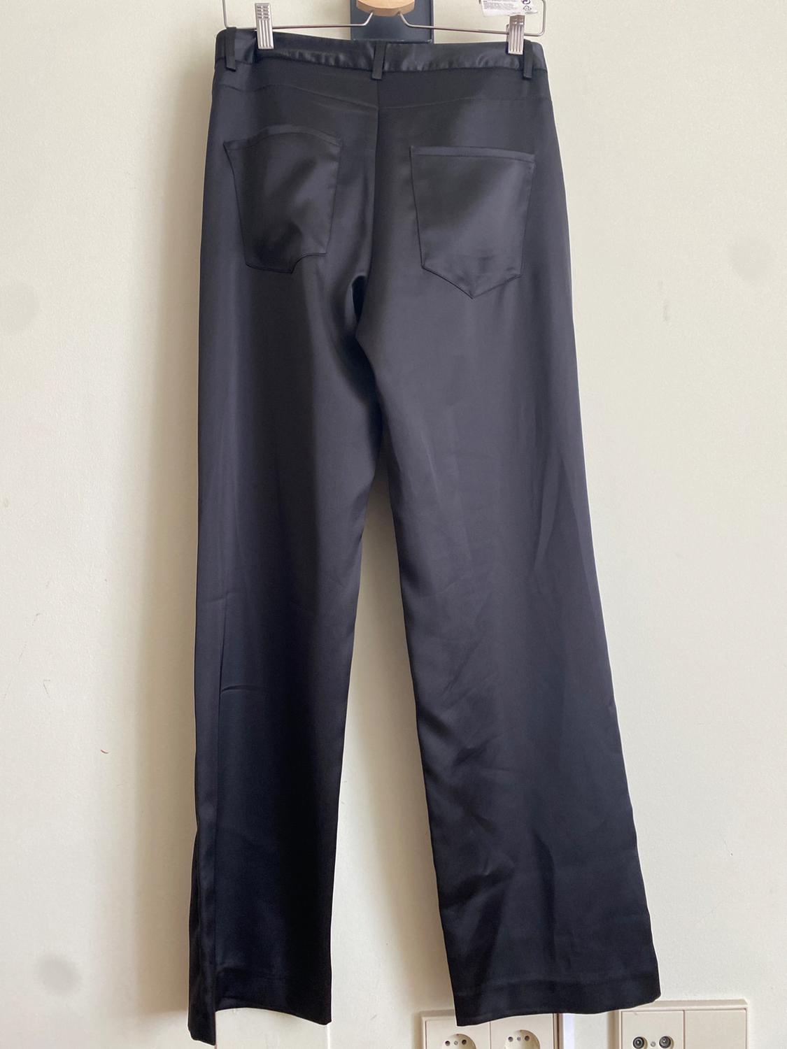 STRAIGHT FIT SATIN TROUSERS - Image 3