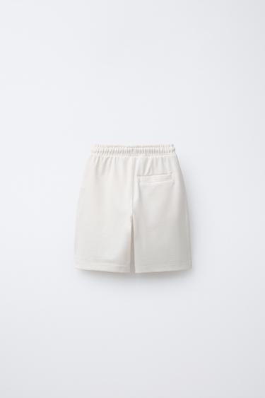 ENSEMBLE POLO ET BERMUDA EN GAZE DE COTON - Écru de Zara - Image 5