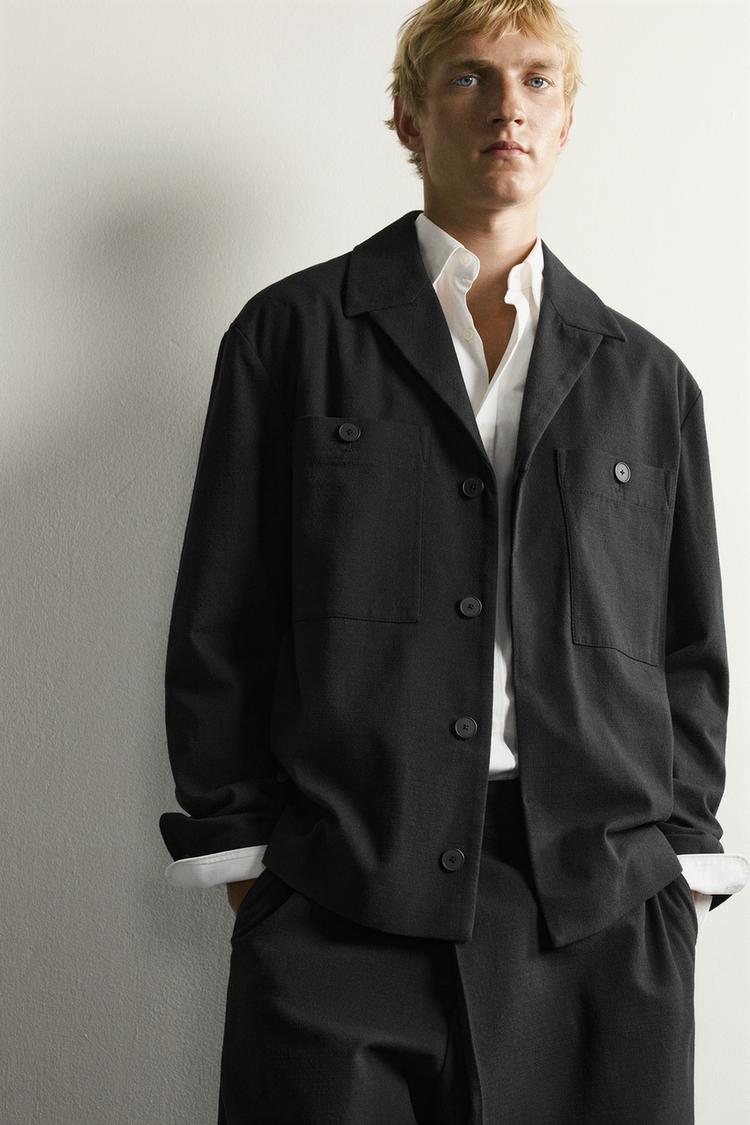 OVERSHIRT RELAJADO CON BOLSILLOS 5