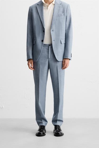 TEXTURED SUIT BLAZER - Bluish by Zara