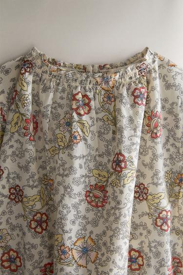 GRENOUILLÈRE BÉBÉ FLEURS - Beige clair de Zara - Image 1